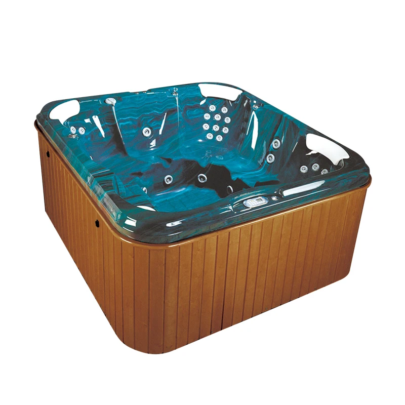 K-8982 акриловая черная Гидротерапия, струйная ванна, джакузи, гидромассажная Ванна, открытый спа