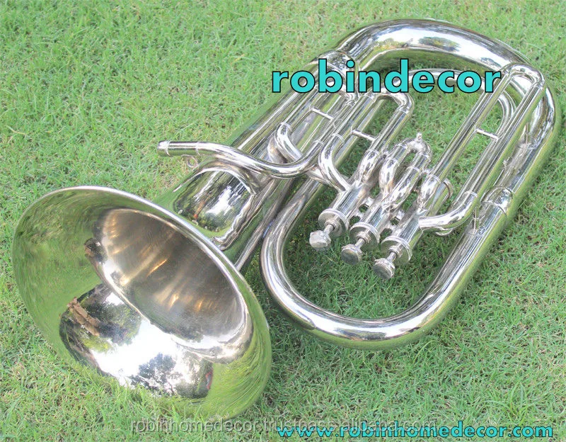 High on Demand Musical Instruments Euphonium Nickel Bb FLAT 3 V Tuba M/ P & Bag Fast Shipping Bb Gift for Sale