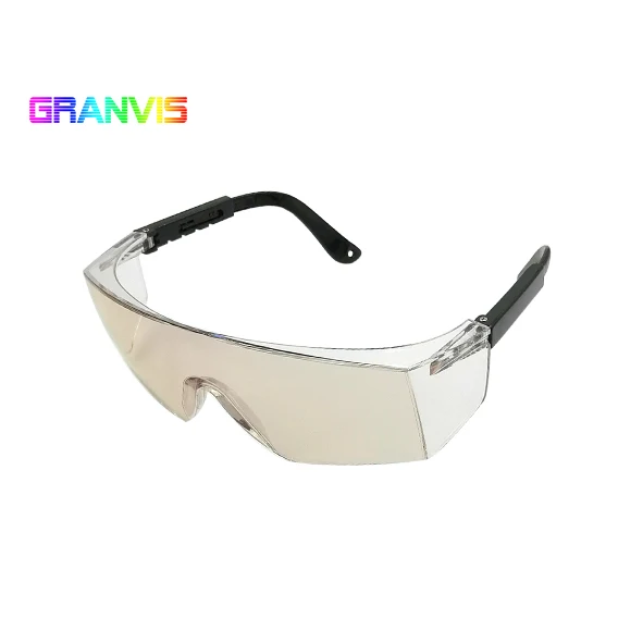 Customized Single PC lens safety glasses for industrial adjustable temple length