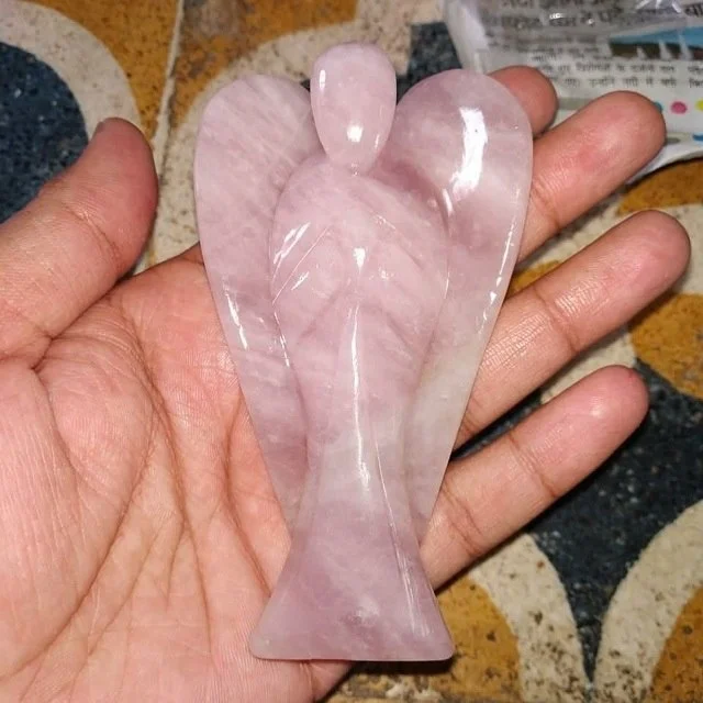 
Rose Quartz Stone 4 Inch Angle : Buy Online From noor Agate From India Genuine Metaphysical Wholesale 