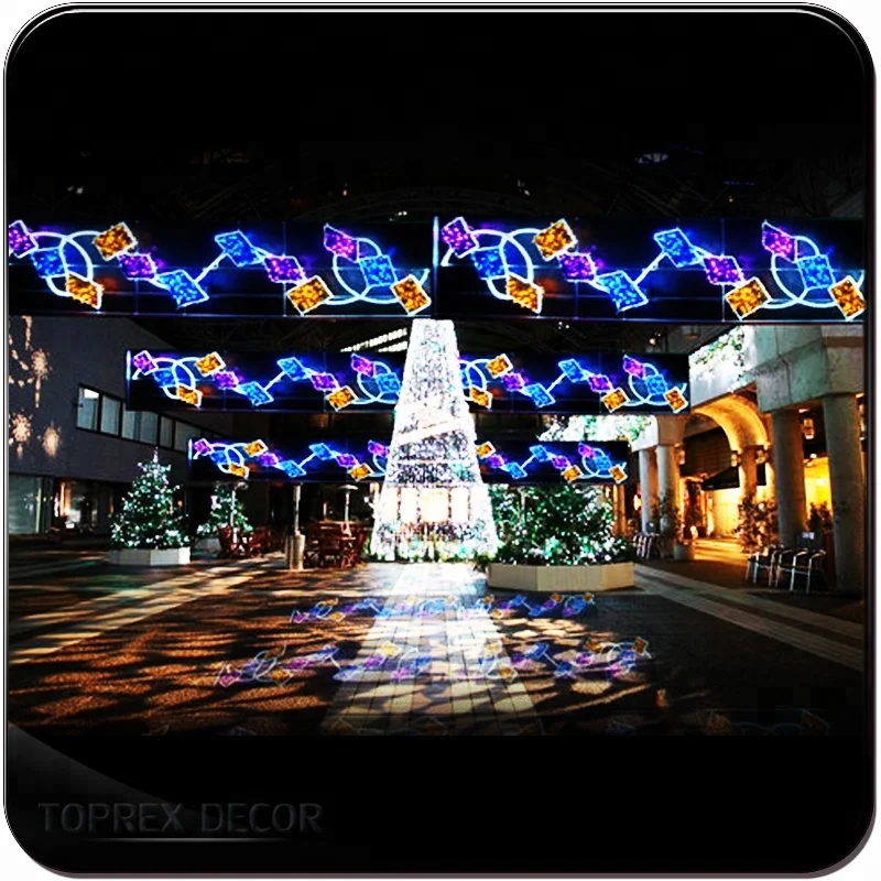 Waterproof colorful outdoor led street motif light diwali festival decoration
