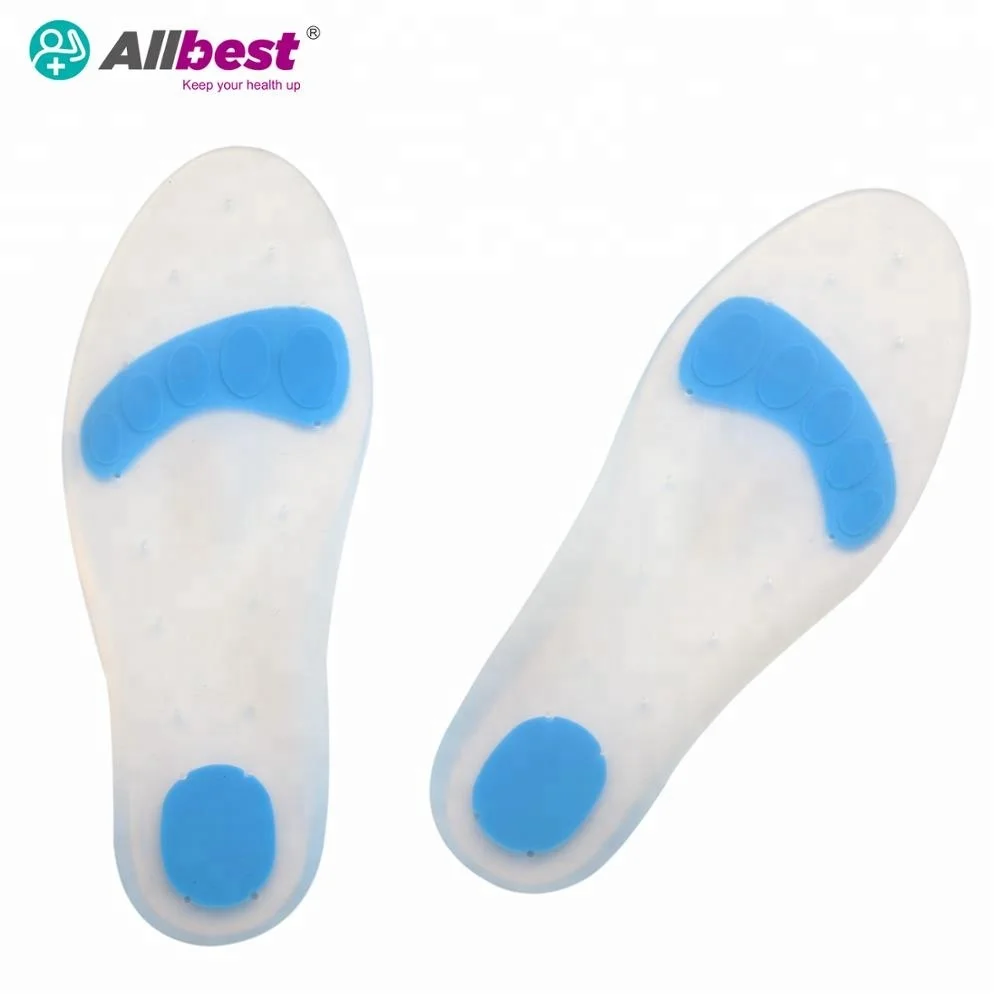 Medical Full Length Orthotic Insoles With Arch Support Silicone Insole