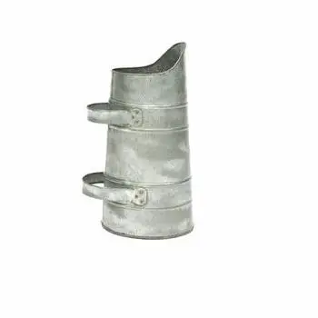 GALVANIZED COAL BUCKET HANDMADE COPPER ANTIQUE HOUSEHOLD SUNDRIES COAL BUCKET