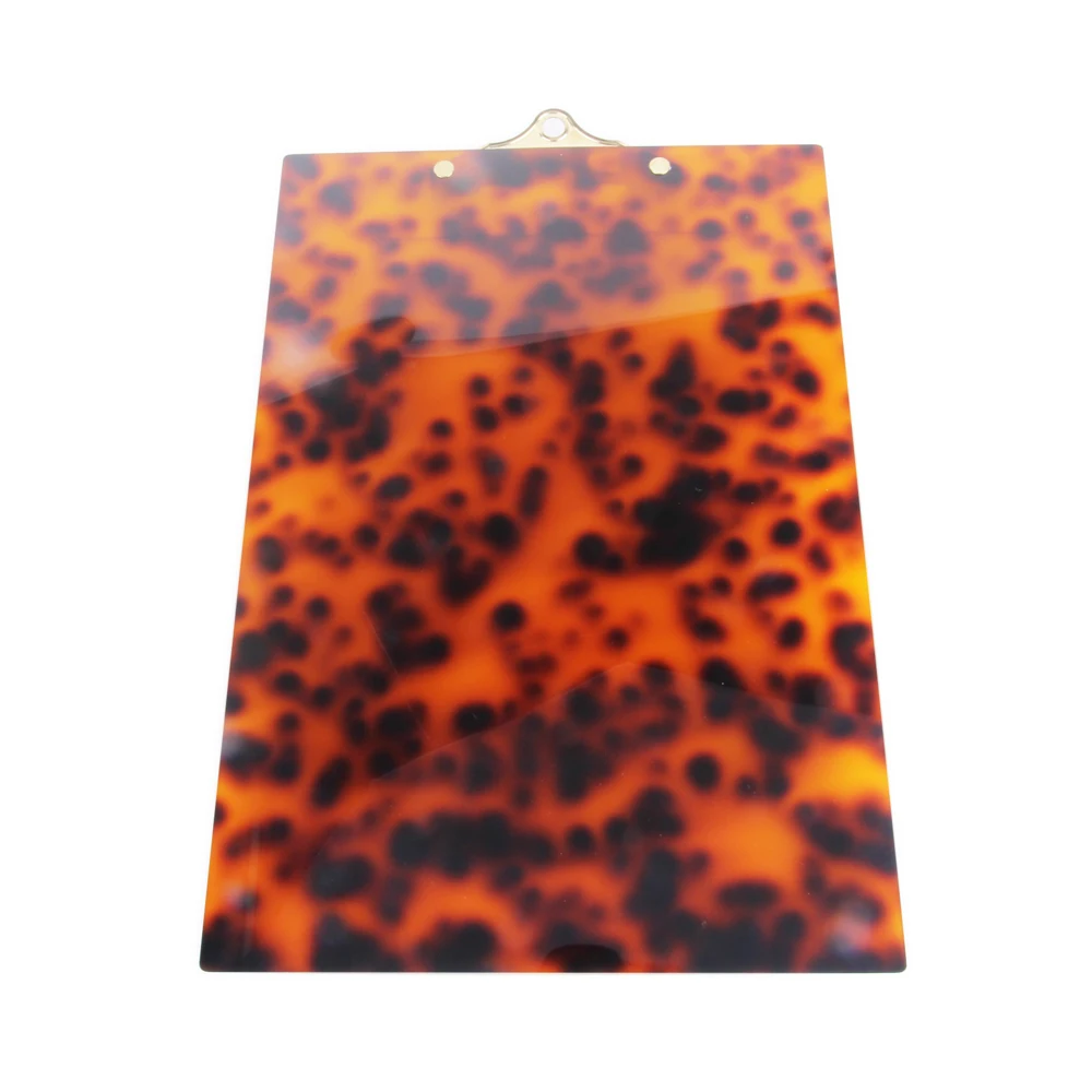 Специальный дизайн акриловый черепаховый цвет А4 Размер файл буфер обмена пишущая пластина зажим для офисного использования