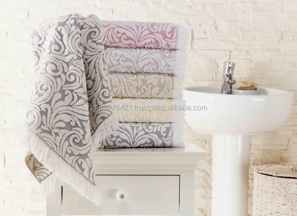 Cotton Terry Bath Towels Combed Cotton Soft Absorbent Pure Natural Sustainable Ecological