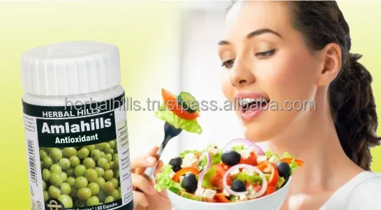 
Herbal Amla or Amlaki (Emblica officinalis) Powder and Extract blend - 60 capsule 425mg 