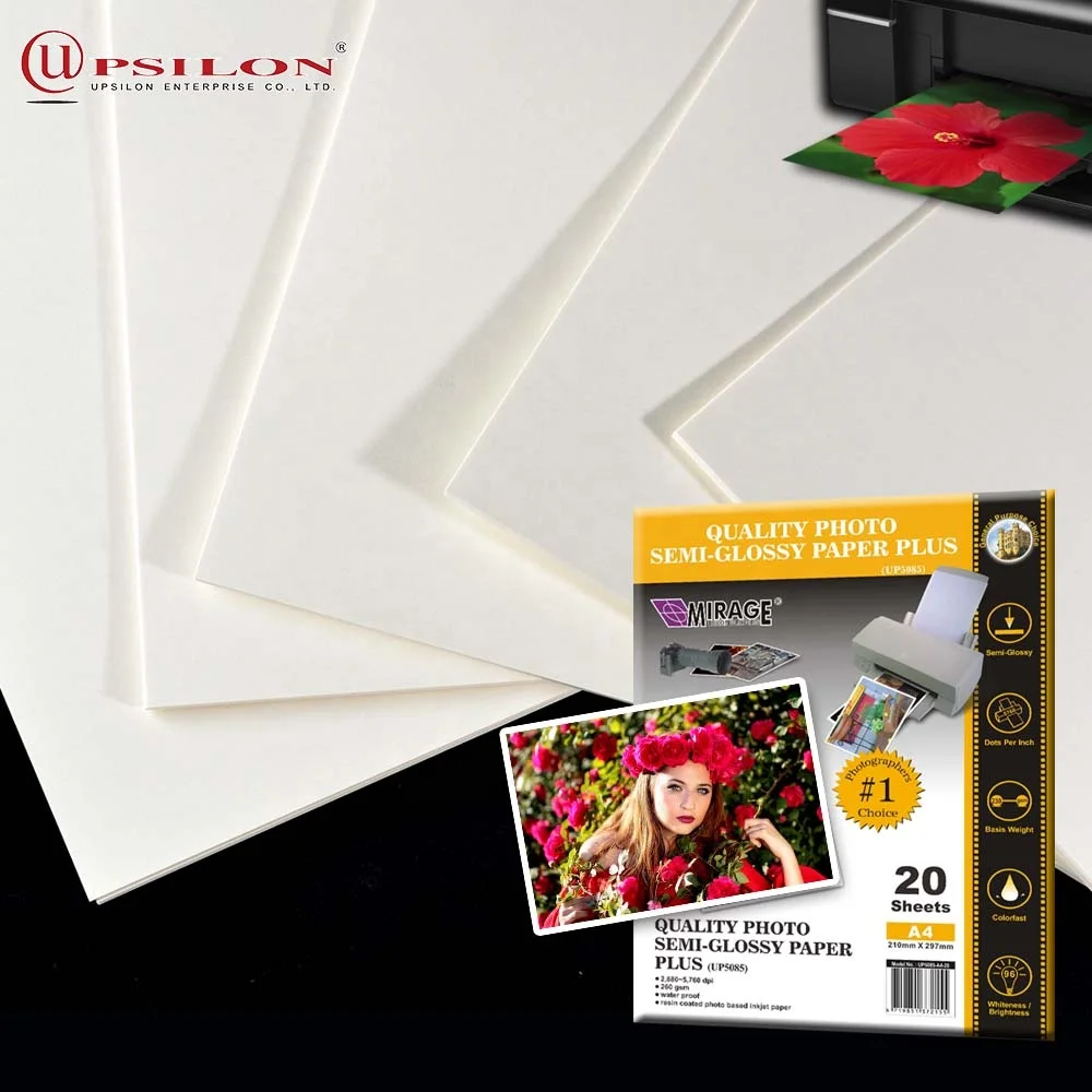 RC Waterproof Inkjet Photo Semi Gloss A4 Print Paper