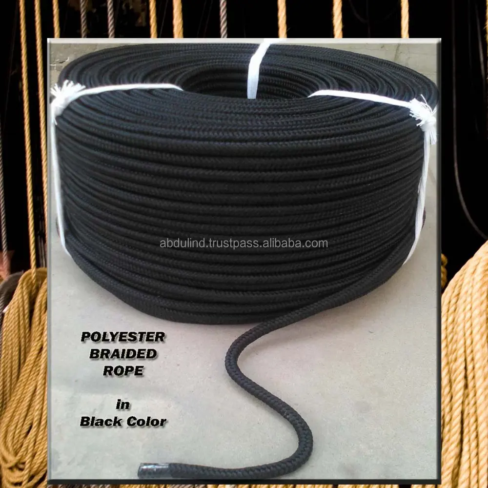 Плетеная веревка из полиэстера (полиэтиленовые веревки) ---- с матовой отделкой и яркая нить нитей плетеная витая