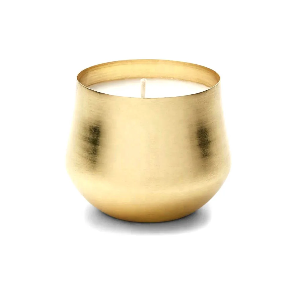 
brass Candle jar, container for soy wax for wedding home decoration 