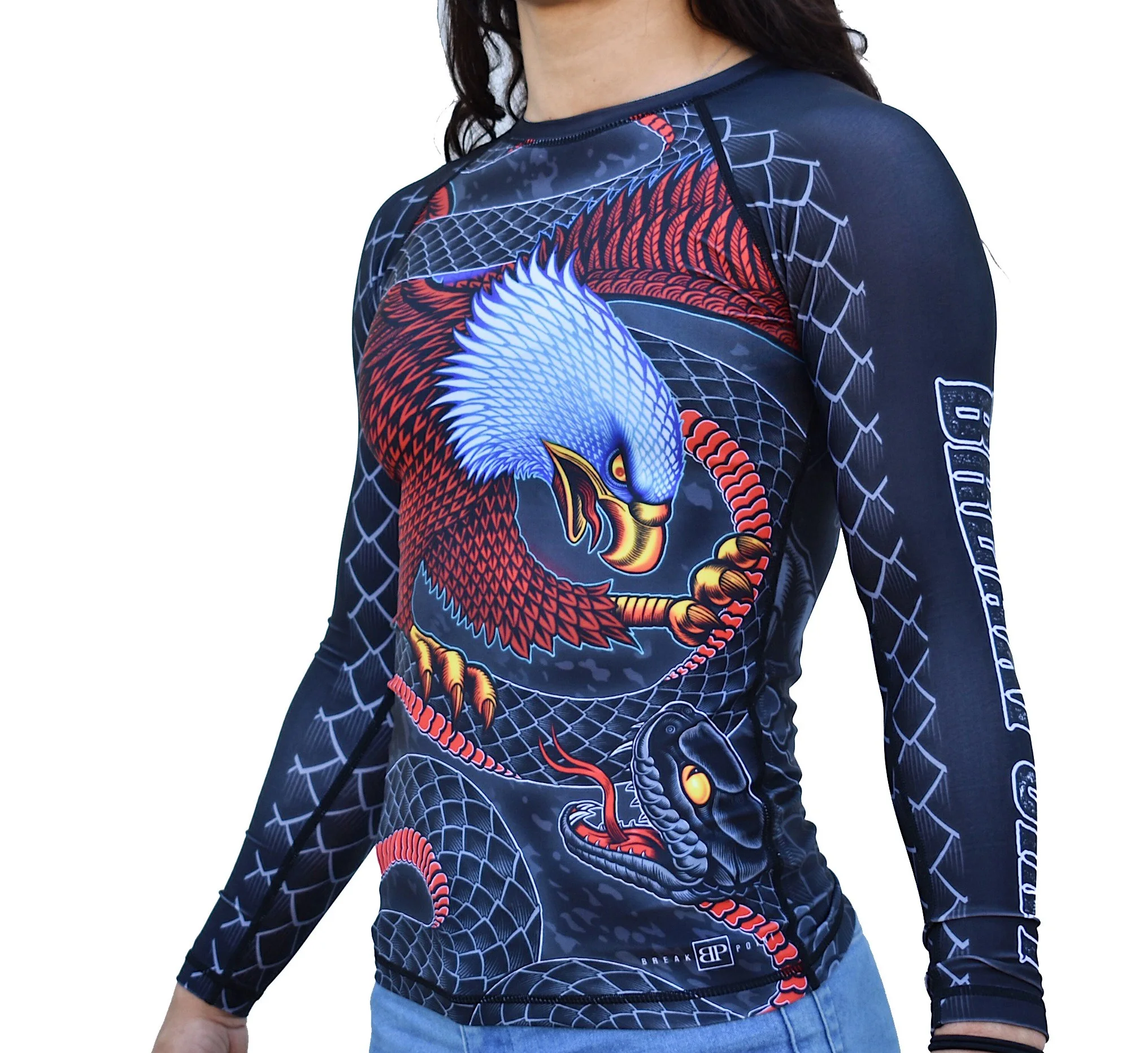 2023 Unisex Sport Rash Guard Long Spandex BJJ Compression Shirt with Own Printed Design MMA Gym Gear