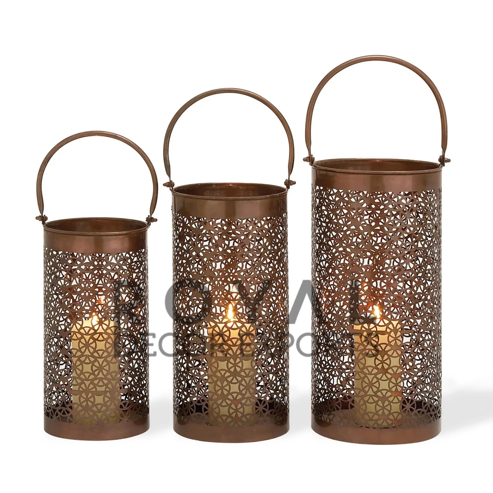 Metal Decorative Lanterns Vintage Hanging Lantern Metal Candle Holder Metal Lantern Events Party And Wedding