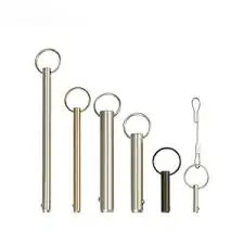 Quick Release Detent Pins Ball Lock Pin Various Materials-Steel Brass Zinc Alloy Titanium Carbon Steel Zinc Plated Polished