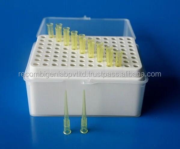 Laboratory Rectangular 96 Wells Micro Pipette Pipette Tip Box Pipette Tip Box for 200uL