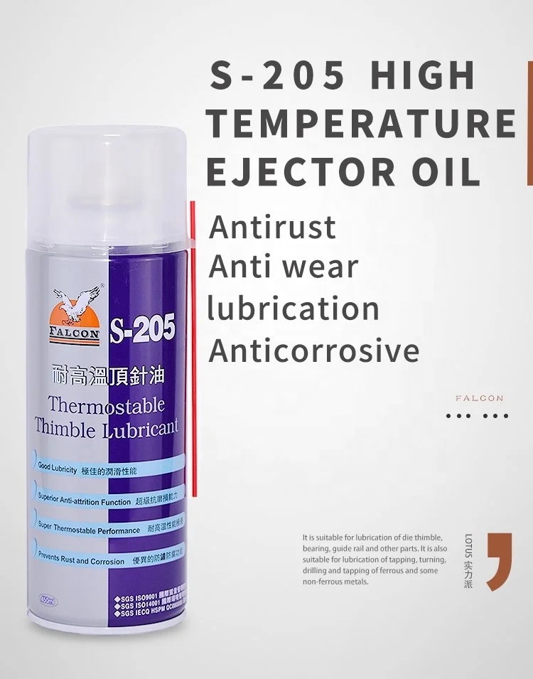 Thermostable Thimble Lubricant Falcon S-205 Industrial lube spray aerosol