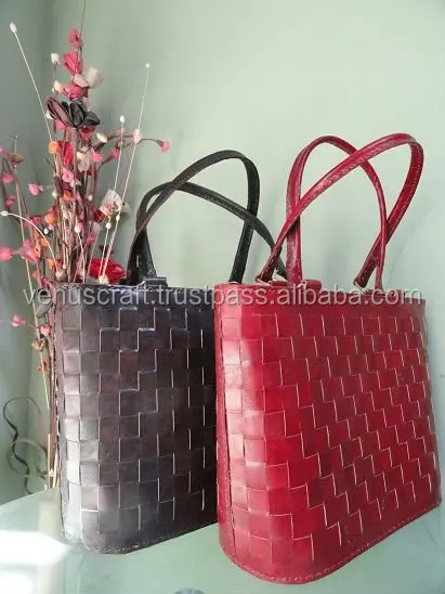 Женская сумка-тоут ручной работы из натуральной кожи