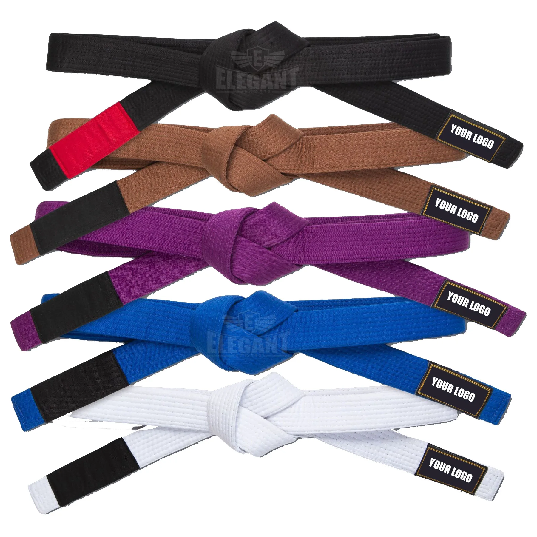New Arrival Brazilian Jiu Jitsu Gi Belts 100% Cotton Material MMA BJJ Master Belt For Sale