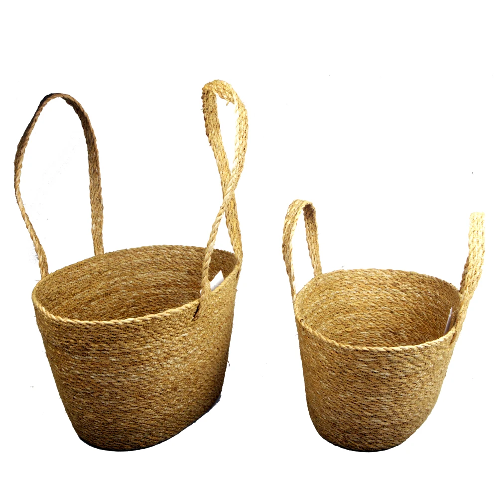 The Best Quality of Hogla Basket Seagrass Shopping Bag with Handle