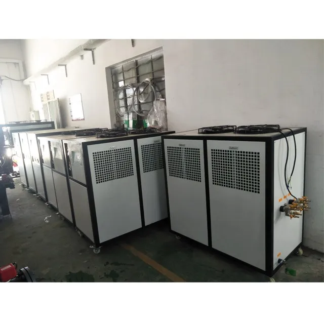 Professional manufacturer 5HP air chiller machines industrial air cooled water chiller for plastic injection molding industrty.