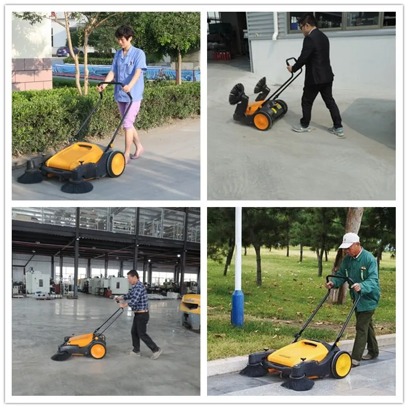 hand push floor sweeper manual