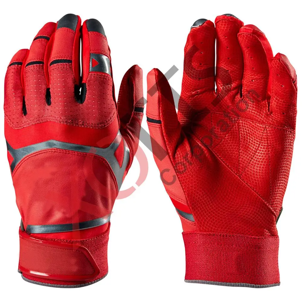 
Red Baseball Batting Gloves Digital Leather  (62007109211)