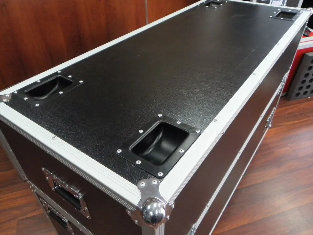 Road Rack Case with Slant Mixer Top and Casters Aluminum PAPDJ Pro