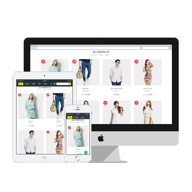 Attractive slide banner website design and development/ecommerce website/shopping cart website development