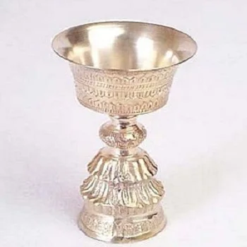 Tibetan Buddhist Butter Brass Oil Lamp  Tibetan Brass Butter Lamps Candle Holders at best wholesale price made in India