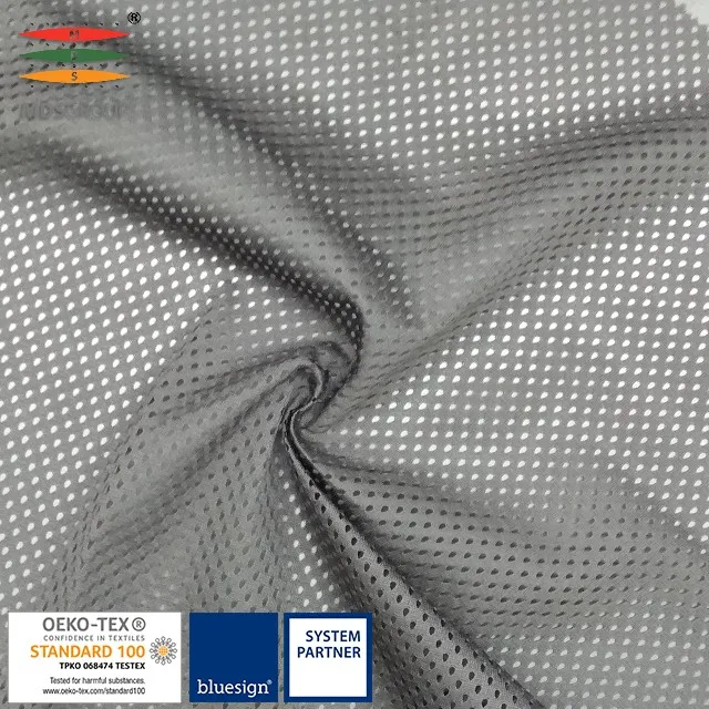 100% micro polyester warp knit tricot mesh suitable for lining panel and print of sportswear