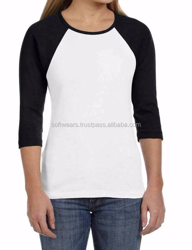 
3/4 Sleeves Baseball Shirts / Custom Raglan sleeve T-Shirts 
