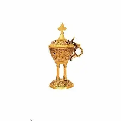 GRACEFUL INCENSE BURNER GOLDEN BRASS INCENSE BURNER LAMP DESIGN INCENSE BURNER