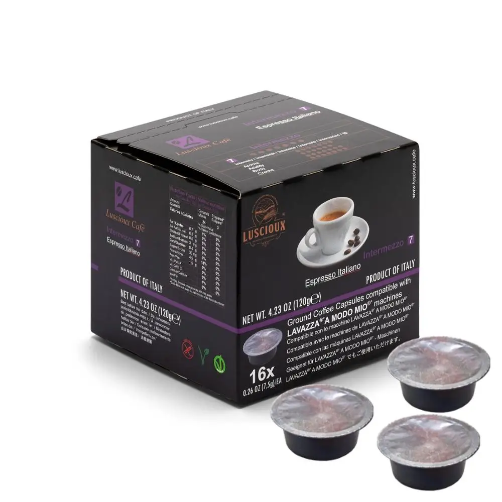 
Intermezzo - Lavazza A Modo Mio Compatible Coffee Capsules in Pack of 12 
