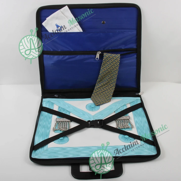 Red Soft Apron Case | Master Mason Past Master | Royal Arch Apron Masonic Regalia Briefcases