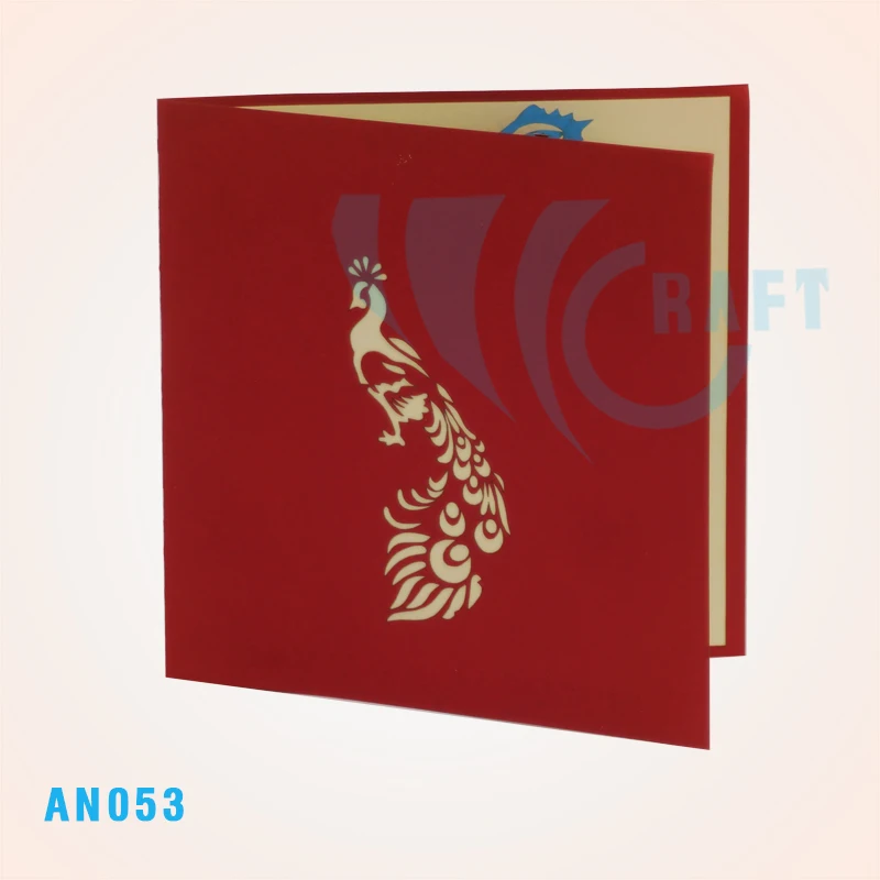 Animal 3D pop up greeting card handmade Vietnam Best Choice Handicraft Paper Crafts from Viet Nam Love Themed Paper Crafts