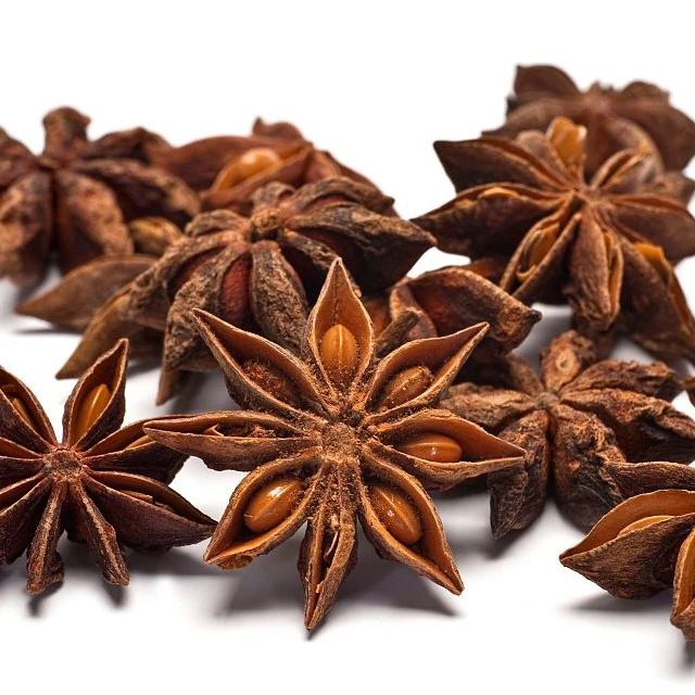 Dried Star Aniseed/Anise seeds with stems spices