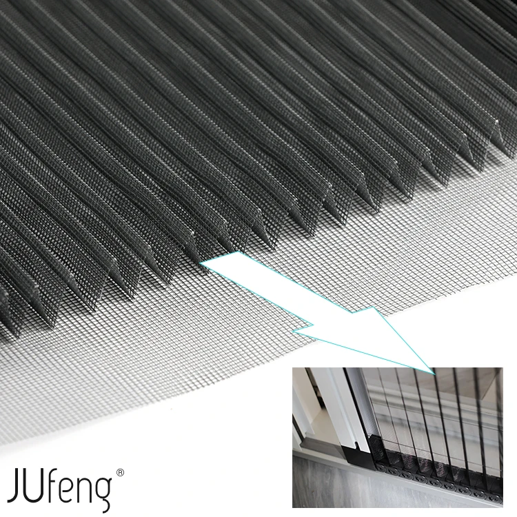 
Hot sale Polyester Pleated fly screen mesh for pleated screen door 