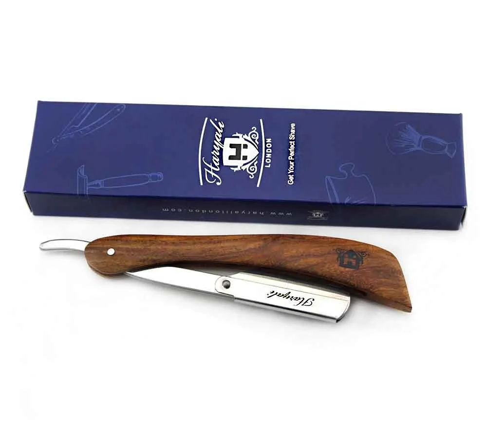 Деревянный Парикмахерская ножницы прямого кроя горло головка для бритвенного станка