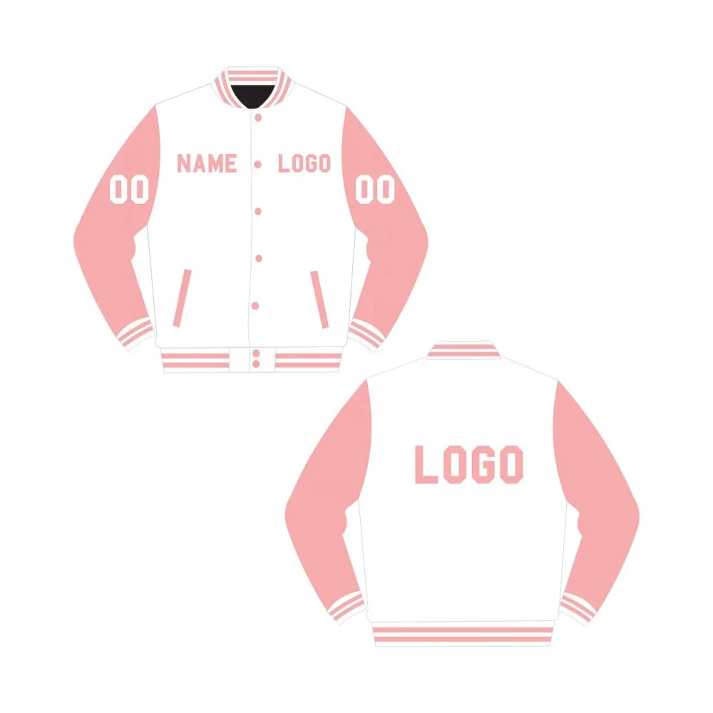 Pink Sleeve Letterman Jacket Girls Style