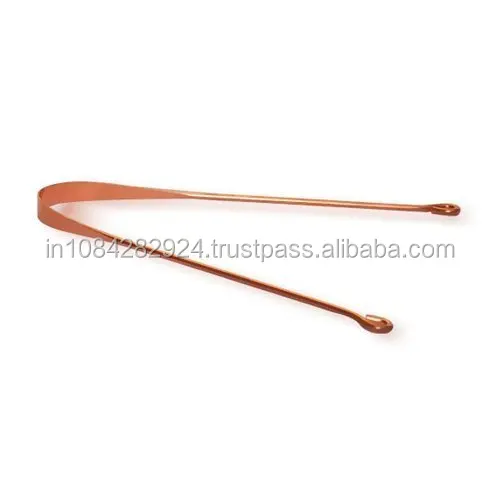 TONGUE SCRAPER AYURVEDIC PURE 100% COPPERS ANTIMICROBIAL TONGUE CLEANER