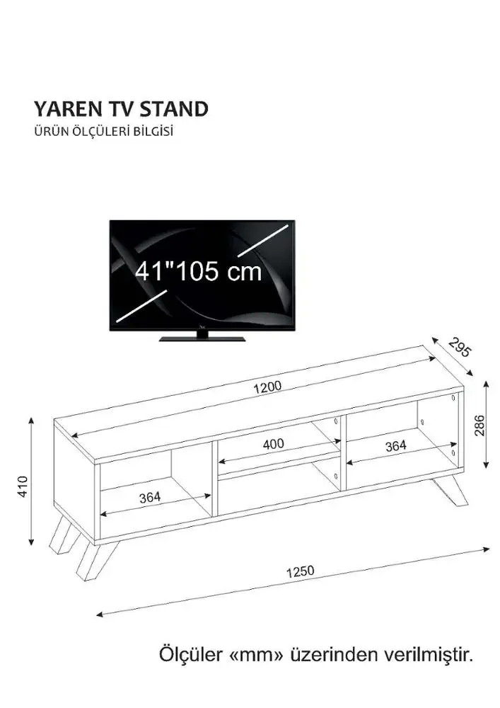 Yaren Tv Stand White