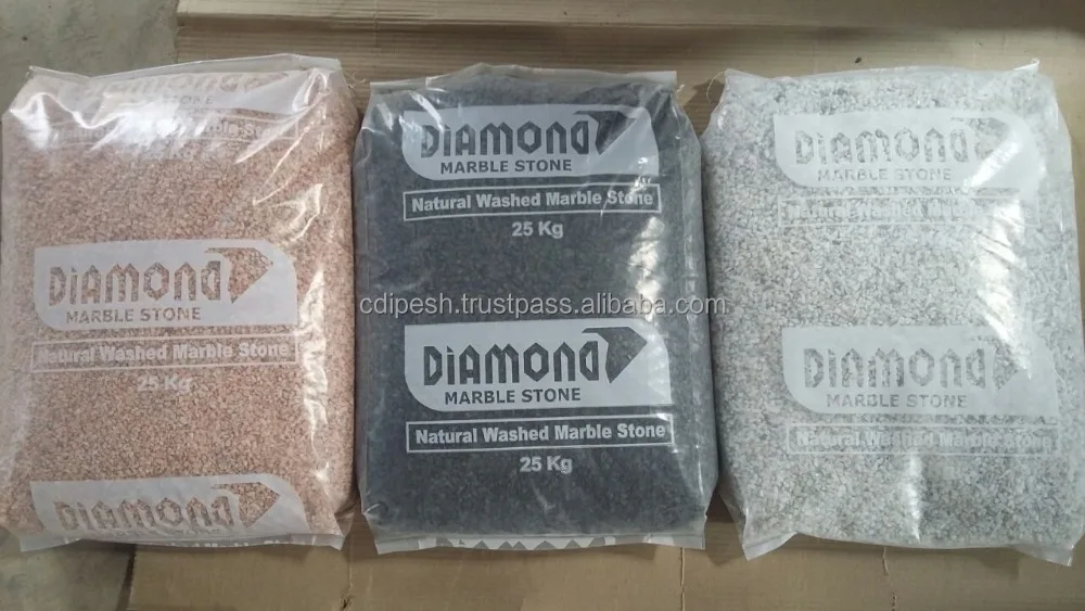 
water clean snow white marble and granite aggregate chips at low price 