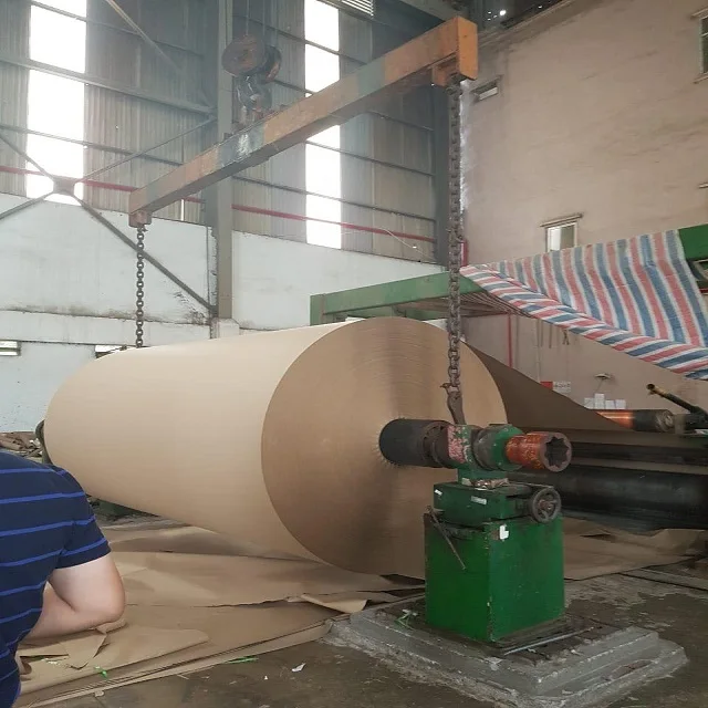 uncoated waterproof kraft paper roll mix wood pulp recycle kraft paper