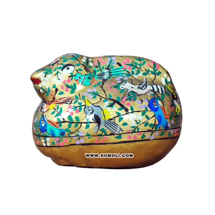 Baby pink Easter bunny handmade paper mache eggs Easter decoration