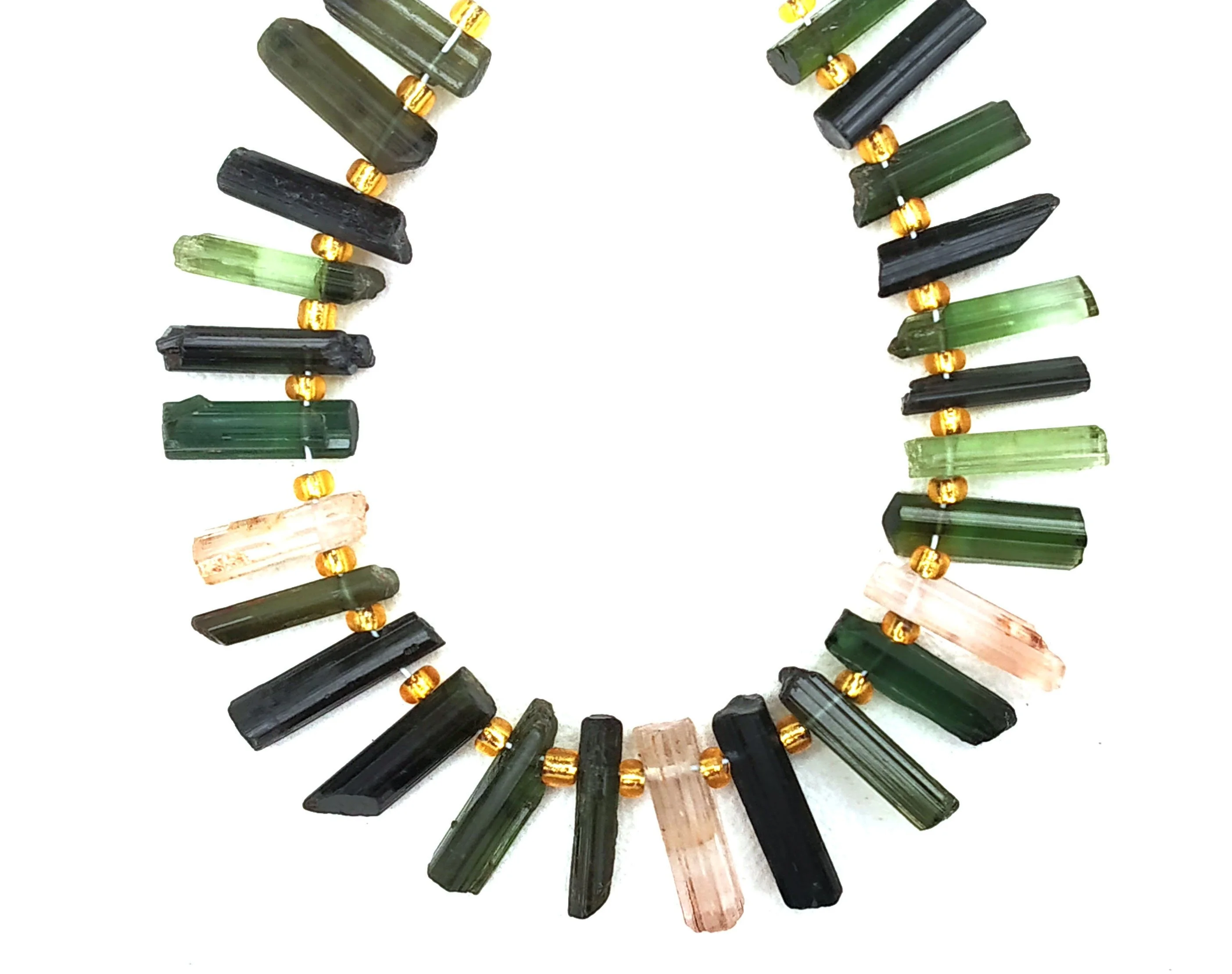 The Best Quality In Natural 24 Pieces Multi Color natural Untreated Tourmaline Pencils Shape Rough Gemstone