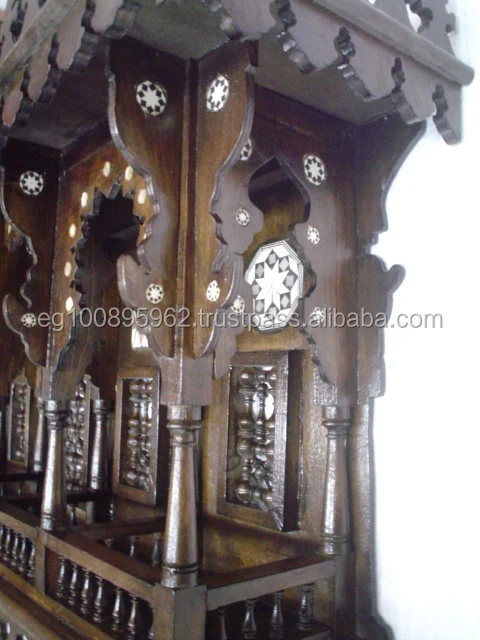 W98 старинная стильная большая настенная консоль с двойной полкой