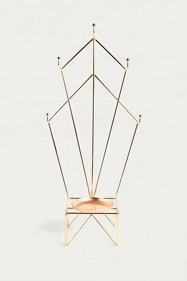 Famous brand store metal earring tree jewelry and jewellery stand display necklace