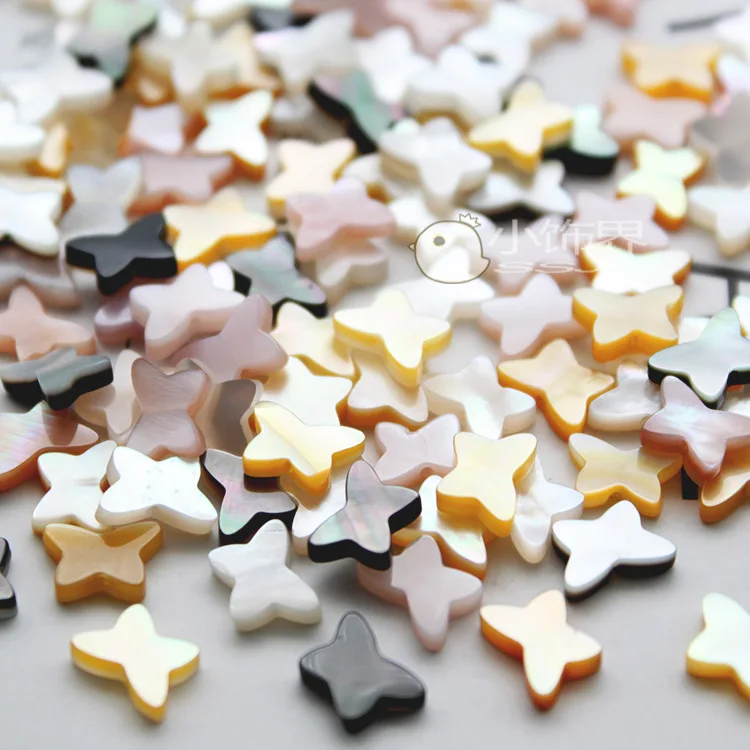 6*9mm wholesale shell pearl butterfly shaped shell natural mother of pearls