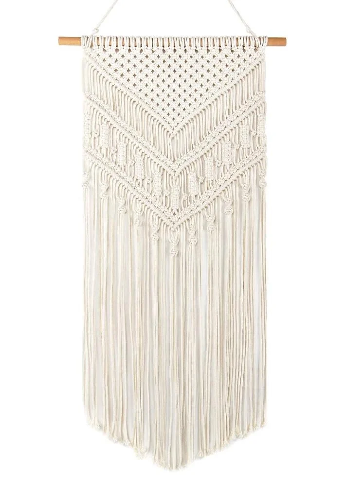 Handmade Natural Macrame  Wall Hanging made up of Natural 100% Organic Cotton Cords