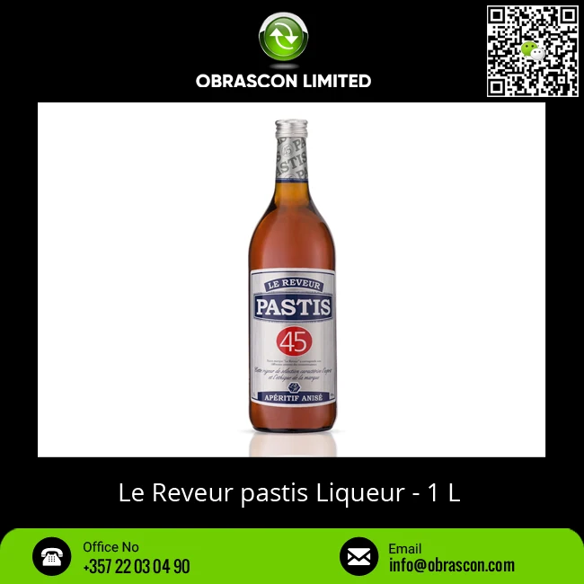 
Dark Color Pastis French Rich Taste Anis Flavored Liqueur 