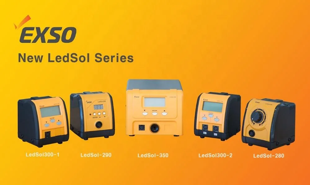 EXSO Electric Soldering Station. High Temp. Adjustable Temperature. Welding tool. LedSol 300-1 One channel. Made In Korea