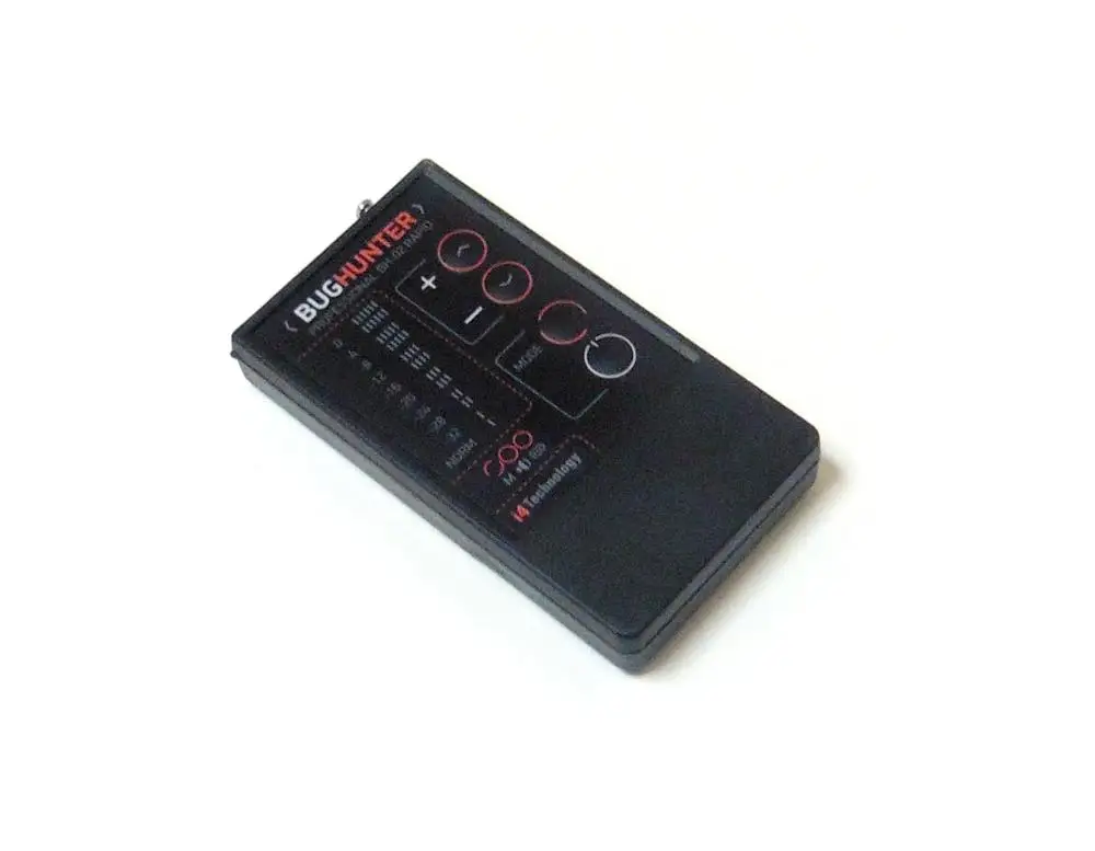 Wireless bug detector hidden camera and cell phone finder